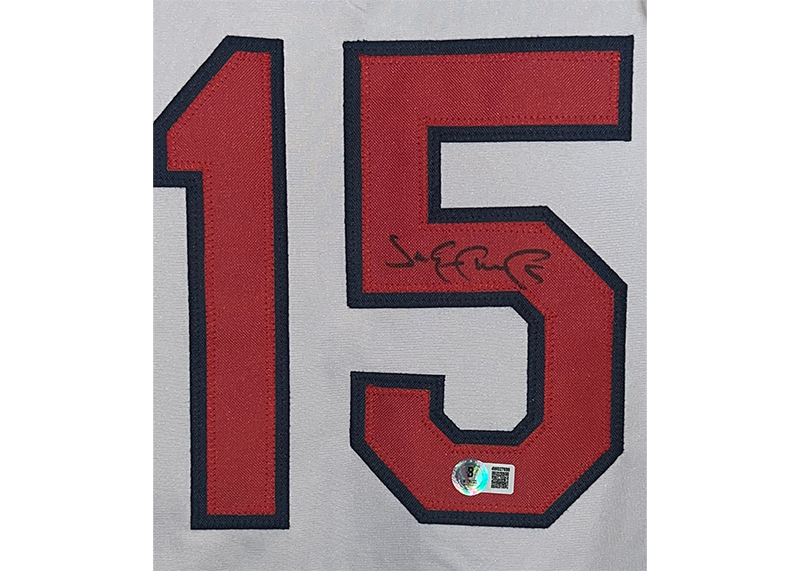 Jim Edmonds Signed St. Louis White Baseball Jersey Beckett