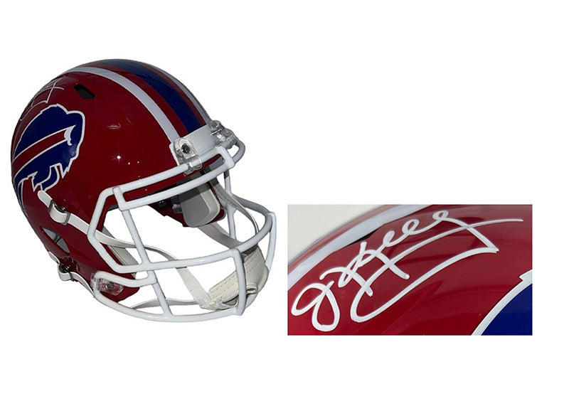 Jim Kelly Signed Buffalo Bills Speed 87-01 TB Full Size Football Helmet Beckett