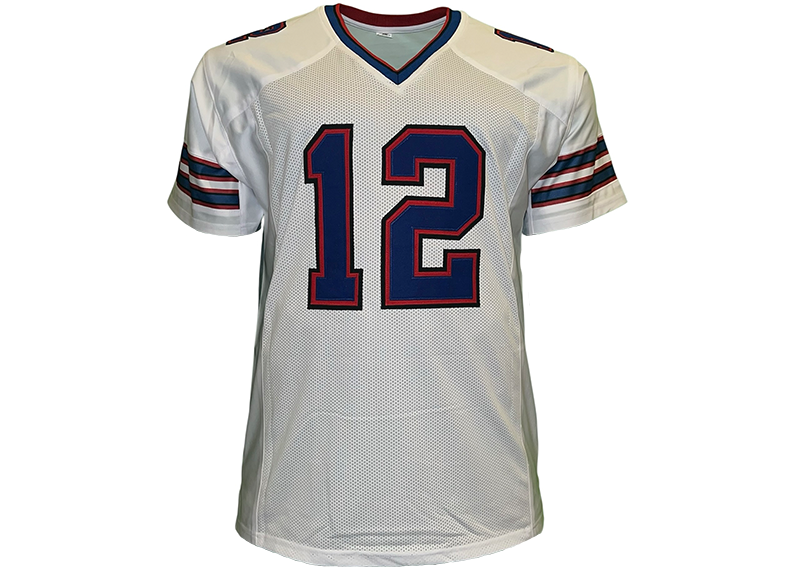 Jim Kelly Unsigned Buffalo White Football Jersey