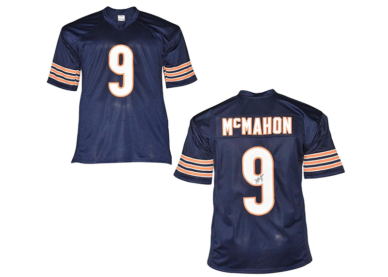 Jim McMahon Autographed Chicago Football Jersey Blue Beckett