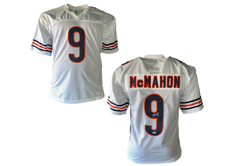 Jim McMahon Autographed Chicago Football Jersey White Beckett
