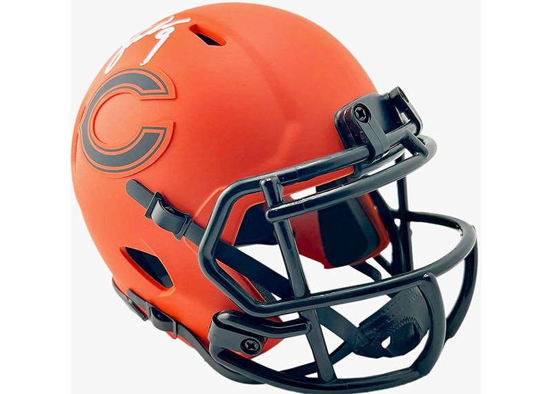 Jim McMahon Signed Chicago Bears Rave Mini Football Helmet Beckett