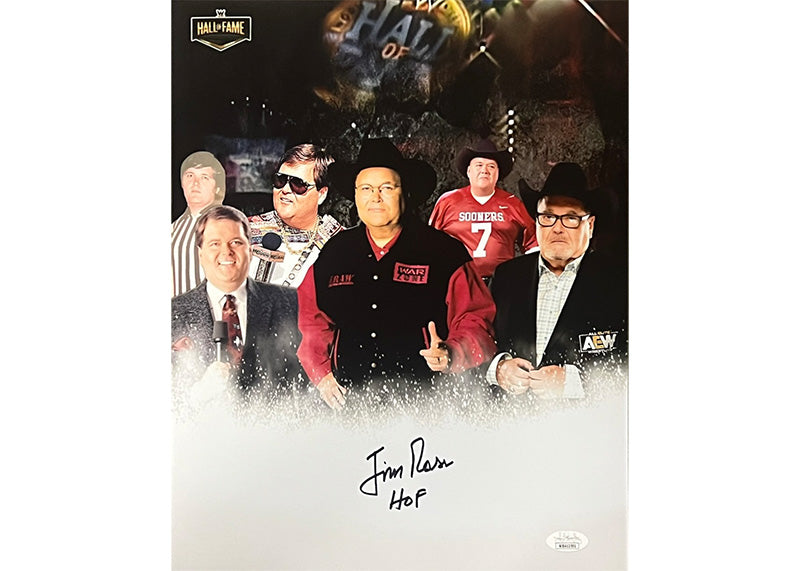 Jim Ross Signed 11x14 WWE Photo JSA