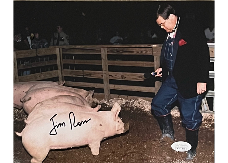 Jim Ross Signed 8x10 WWE Photo JSA