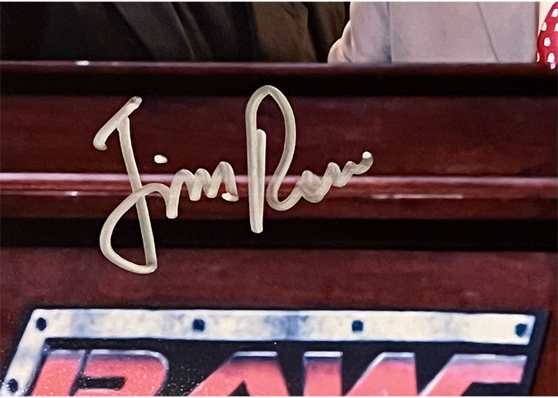 Jim Ross Signed 11x14 WWE Photo With Jerry The King Lawler JSA