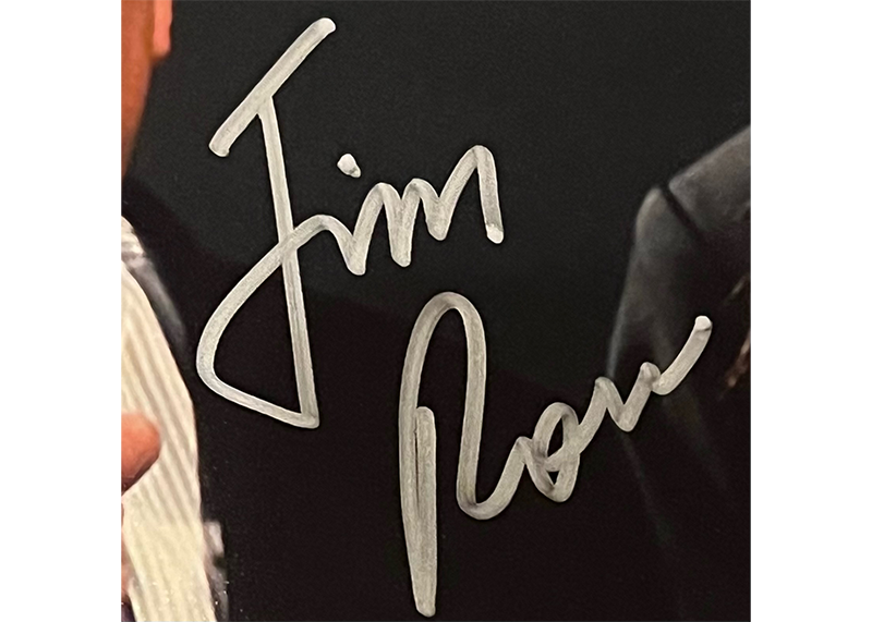 Jim Ross Signed 8x10 WWE Photo With Undertaker JSA