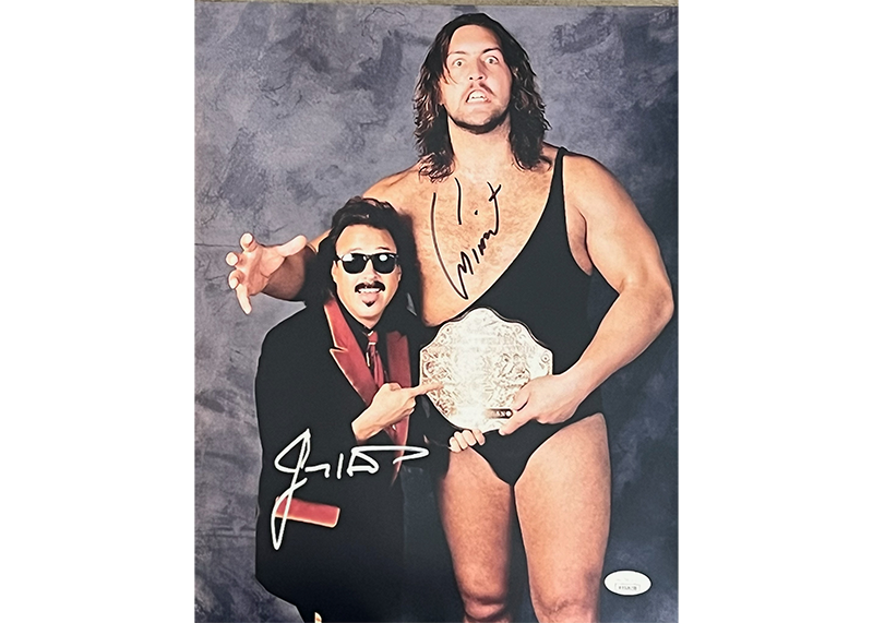 Jimmy Hart and Big Show Signed WWE 11x14 signed Photo JSA