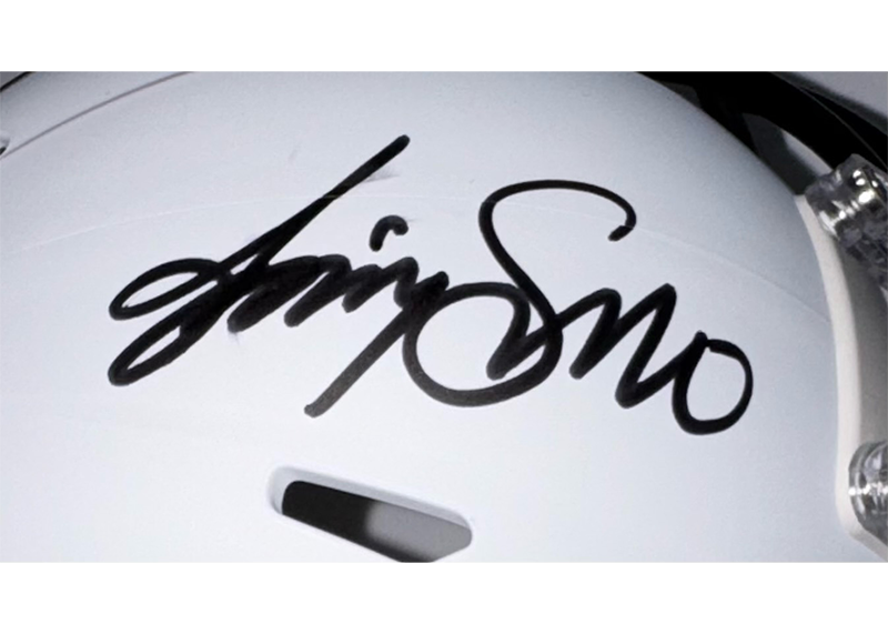 Jimmy Smith Signed Jacksonville Jaguars Lunar Mini Helmet JSA