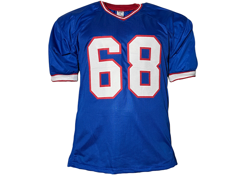 Joe Delamielleure Signed Buffalo Blue Football Jersey Beckett