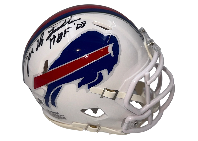 Joe Delamielleure Signed Buffalo Bills HOF-03 Speed Mini Helmet JSA