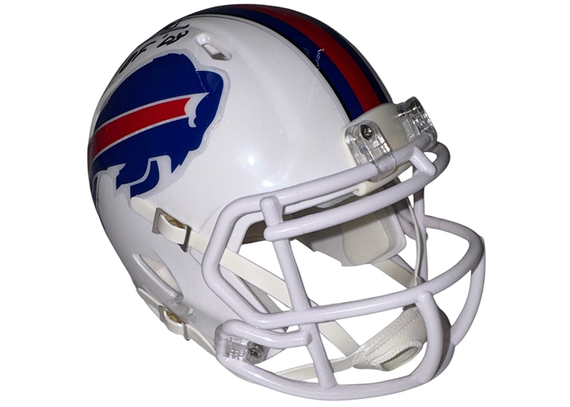 Joe Delamielleure Signed Buffalo Bills HOF-03 Speed Mini Helmet JSA