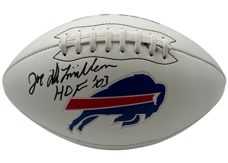 Joe Delamielleure Signed Denver Broncos Official NFL Team Logo Football JSA