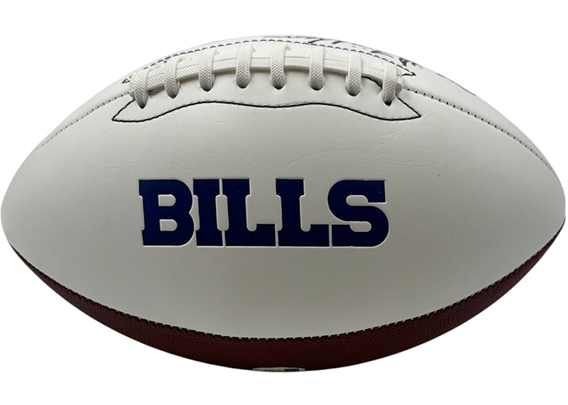 Joe Delamielleure Signed Denver Broncos Official NFL Team Logo Football JSA