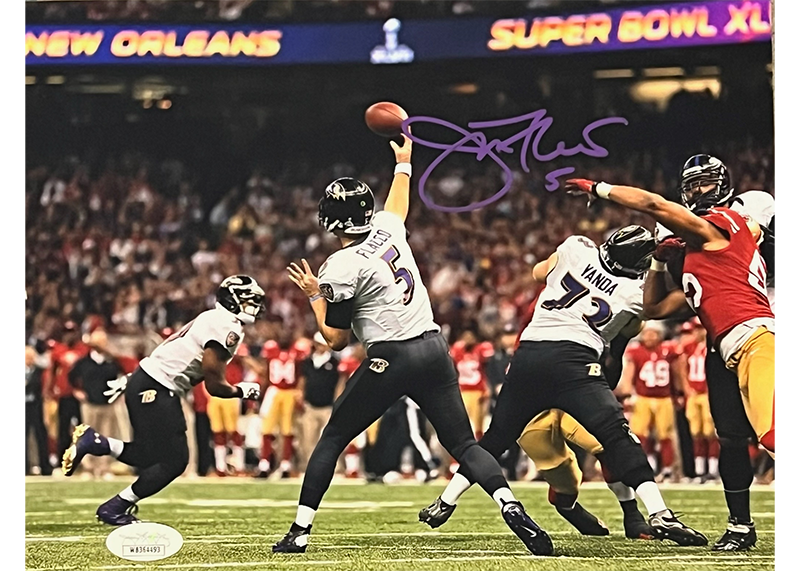 Joe Flacco Baltimore Ravens Signed 8x10 Photo JSA