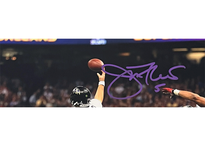 Joe Flacco Baltimore Ravens Signed 8x10 Photo JSA