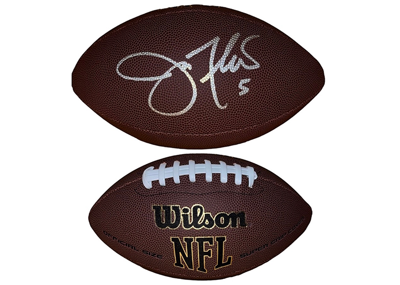 Joe Flacco Signed Official Wilson Football JSA