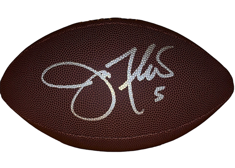 Joe Flacco Signed Official Wilson Football JSA