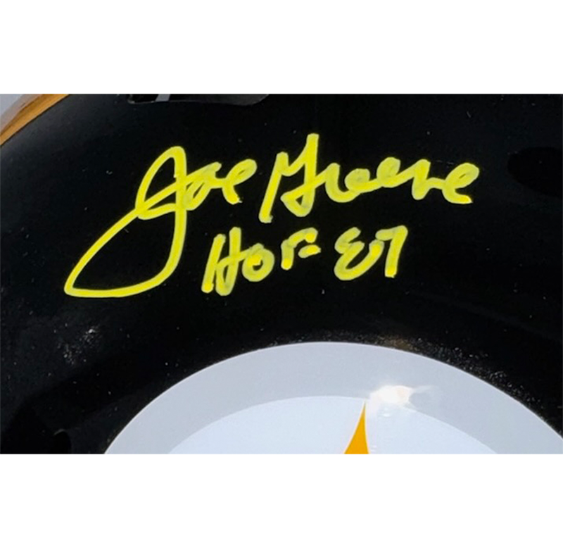 Joe Greene Signed Steelers Speed Full Size Helmet HOF 87 Beckett