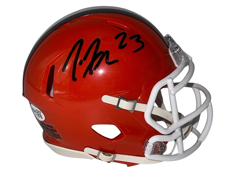 Joe Haden Signed Cleveland Browns Speed Mini Helmet JSA