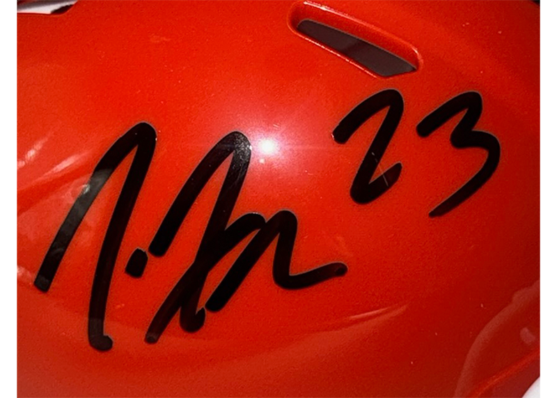 Joe Haden Signed Cleveland Browns Speed Mini Helmet JSA