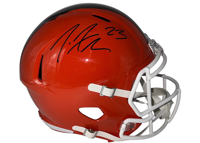 Joe Haden Signed Cleveland Browns full Size Speed Helmet JSA
