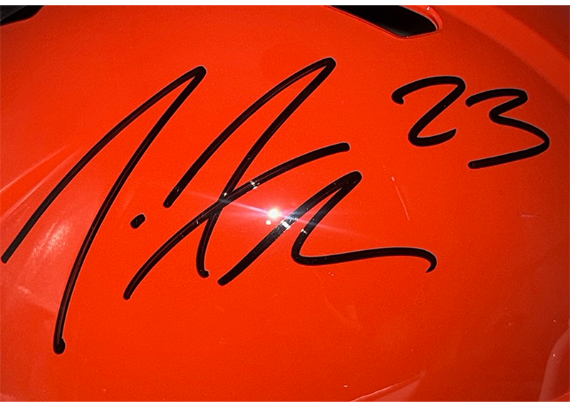 Joe Haden Signed Cleveland Browns full Size Speed Helmet JSA