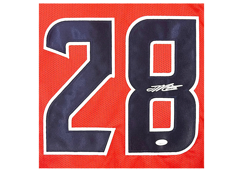 Joe Mixon Autographed Houston Red Football Jersey  (JSA)