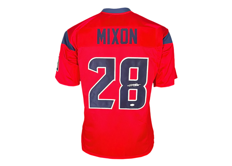 Joe Mixon Autographed Houston Red Football Jersey  (JSA)