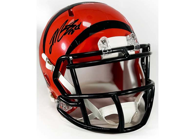 Joe Mixon Signed Cincinnati Bengals Speed Mini Football Helmet (JSA)