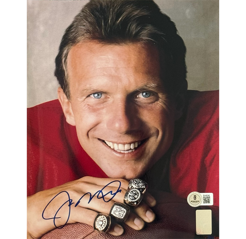 Joe Montana Signed 8x10 Photo San Francisco 49ers Beckett BAS Auto