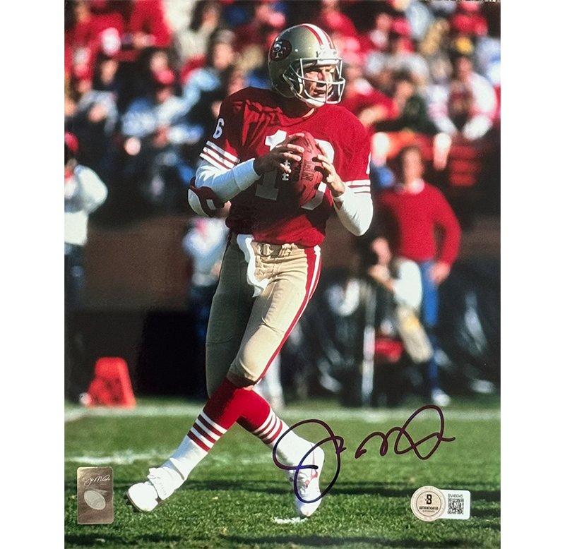 Joe Montana Signed 8x10 Photo San Francisco 49ers Beckett BAS Auto