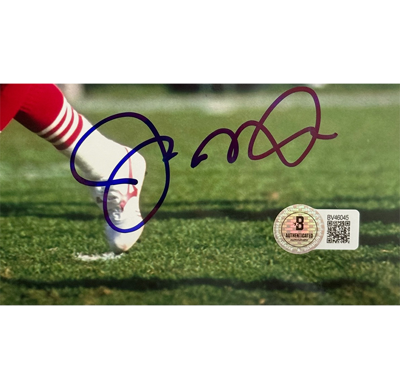 Joe Montana Signed 8x10 Photo San Francisco 49ers Beckett BAS Auto