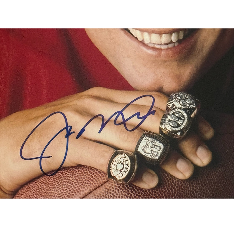Joe Montana Signed 8x10 Photo San Francisco 49ers Beckett BAS Auto