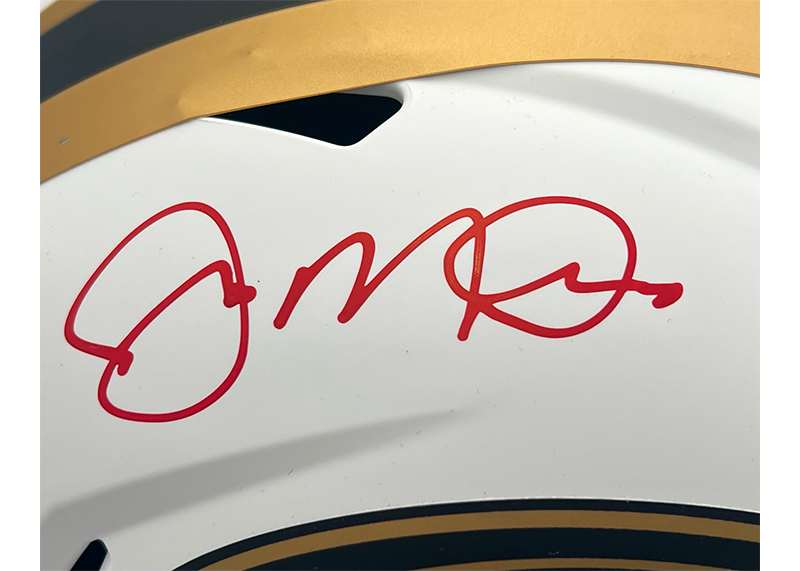 Joe Montana Signed San Francisco 49ers Lunar Full-Size Football Helmet Fanatics