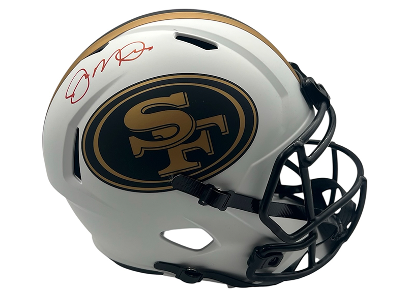 Joe Montana Signed San Francisco 49ers Lunar Full-Size Football Helmet Fanatics