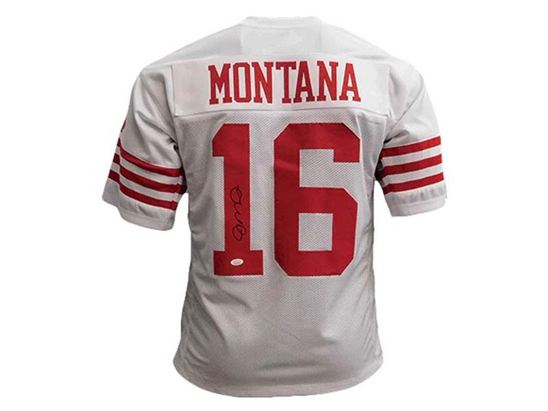 Joe Montana Signed White Custom Football Jersey (JSA)