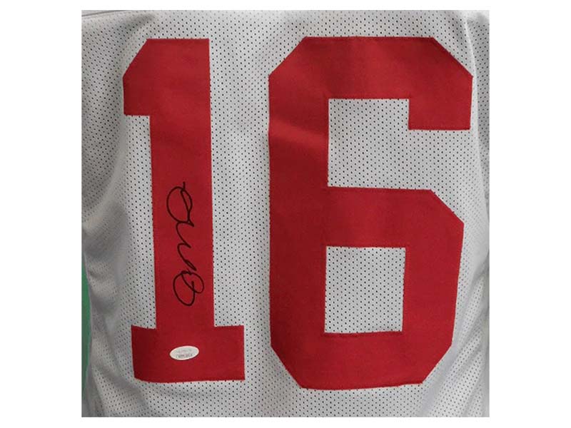 Joe Montana Signed White Custom Football Jersey (JSA)