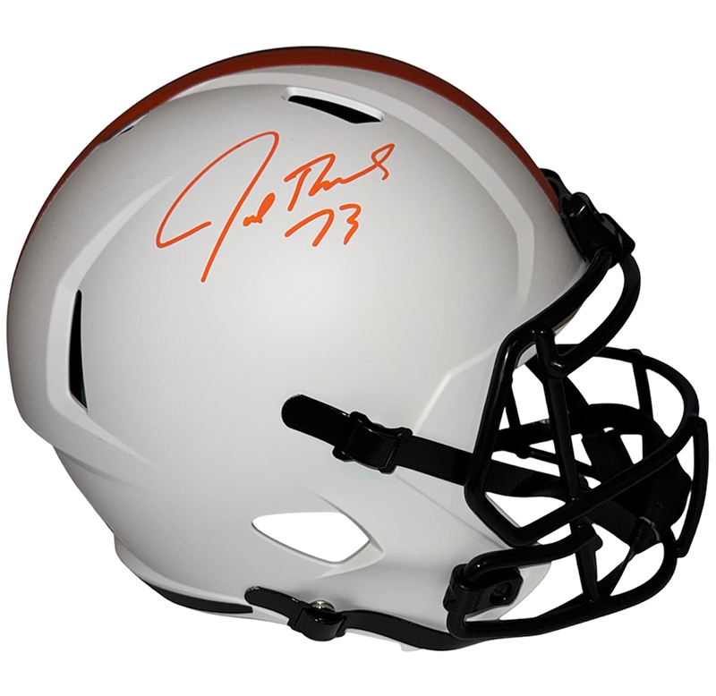 Joe Thomas Signed Cleveland Browns Lunar Eclipse Full Size Helmet JSA