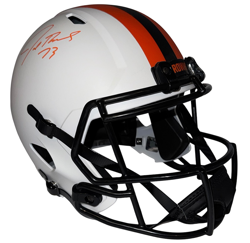 Joe Thomas Signed Cleveland Browns Lunar Eclipse Full Size Helmet JSA
