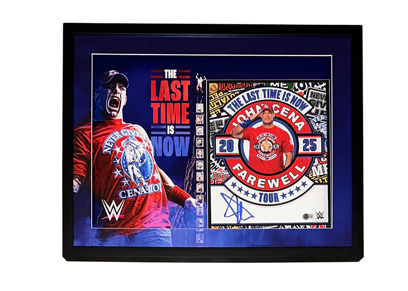 John Cena Signed Photo 3D LED Frame 27.5x21.5 WWE Beckett