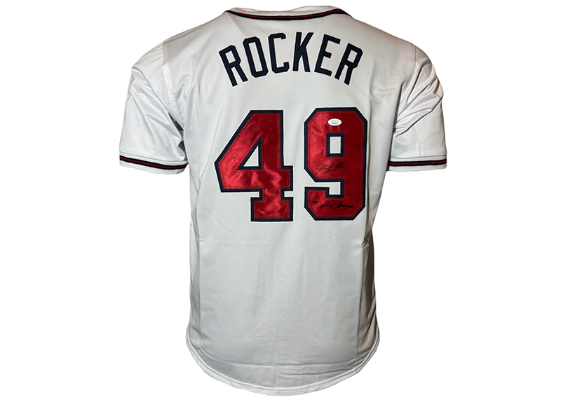 John Rocker Signed Atlanta White Baseball Jersey JSA 99 champs Inscription