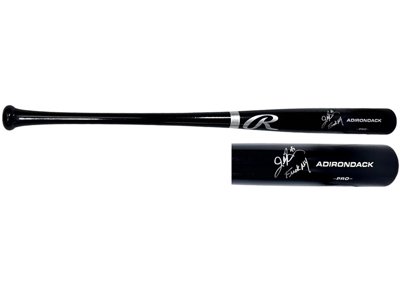 John Rocker Signed F NY Inscription Rawlings Black Baseball Bat JSA