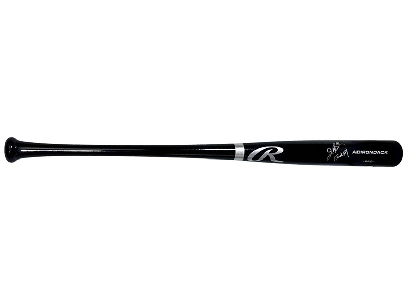 John Rocker Signed F NY Inscription Rawlings Black Baseball Bat JSA