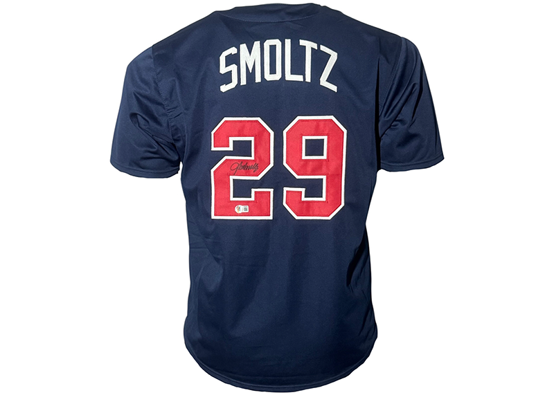 John Smoltz Signed Atlanta Blue Baseball Jersey Beckett