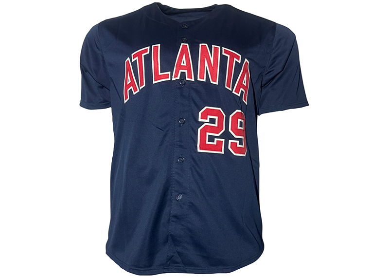 John Smoltz Signed Atlanta Blue Baseball Jersey Beckett
