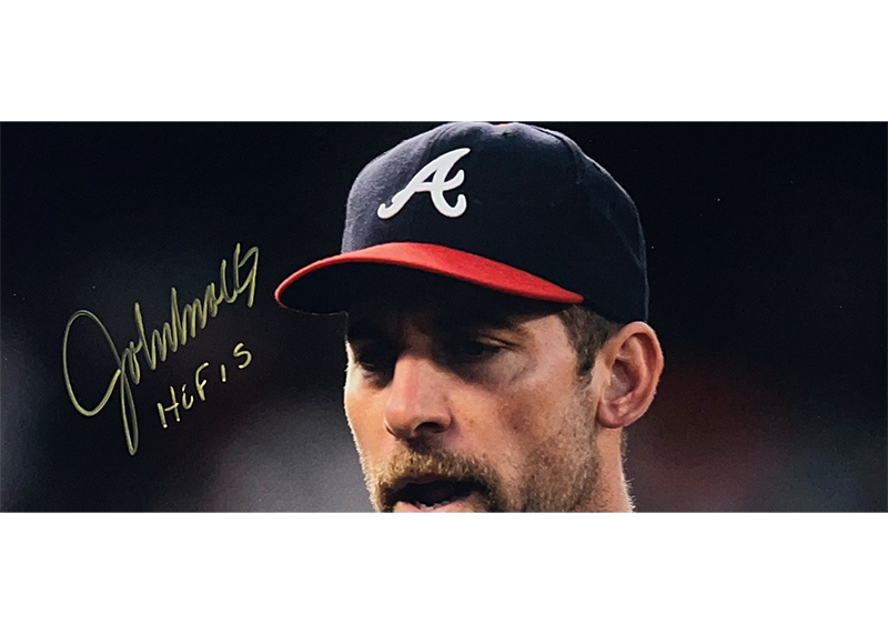 John Smoltz Signed Atlanta Braves 11x14 photo JSA HOF 15