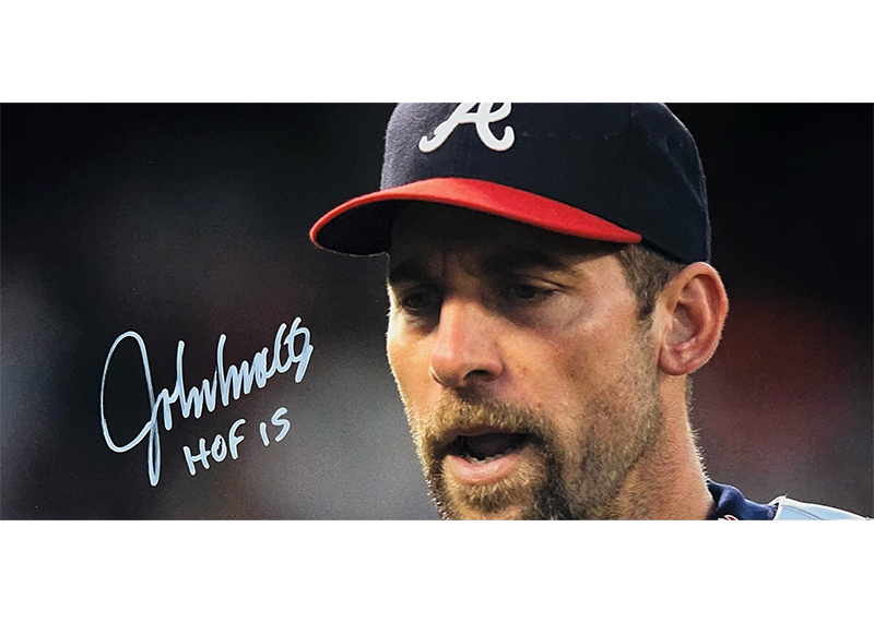 John Smoltz Signed Atlanta Braves 16x20 photo JSA HOF 15