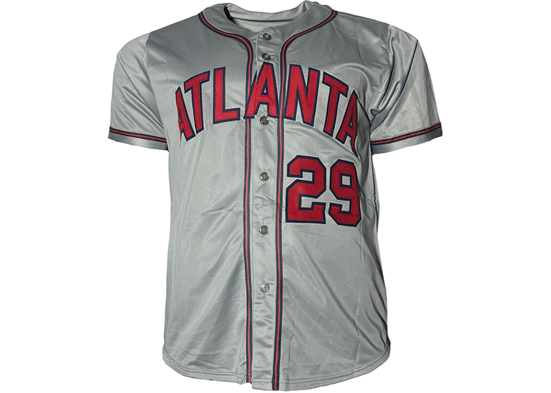 John Smoltz Signed Atlanta Gray Baseball Jersey Beckett