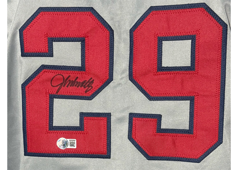 John Smoltz Signed Atlanta Gray Baseball Jersey Beckett