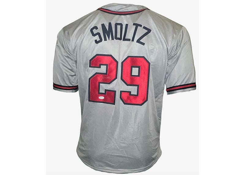 John Smoltz Signed Custom Atlanta Gray Baseball Jersey JSA